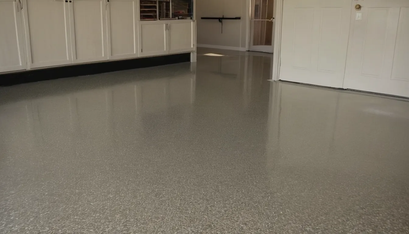 Homeowner and a local provider talking beside a freshly coated epoxy garage floor in Richmond